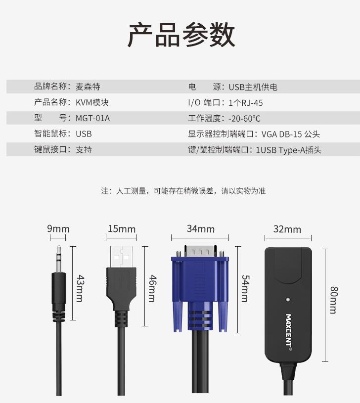 MGT-01A模塊MGT和AEC7系列數(shù)字矩陣式kvm音頻模塊產品參數(shù)和規(guī)格尺寸